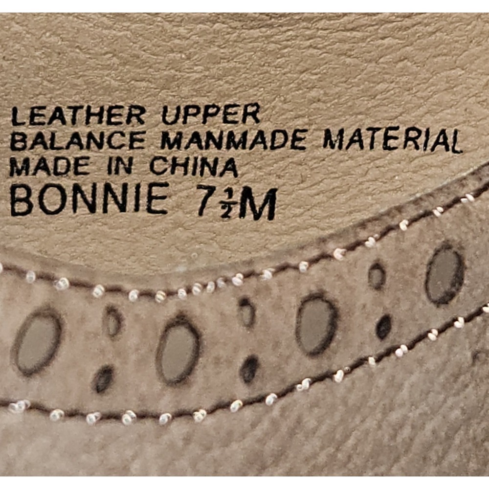 Wingtip Oxford Heels Size 7.5 Tan Dress Shoes Suede Lace Up Chunky Block Retro - Picture 8 of 11